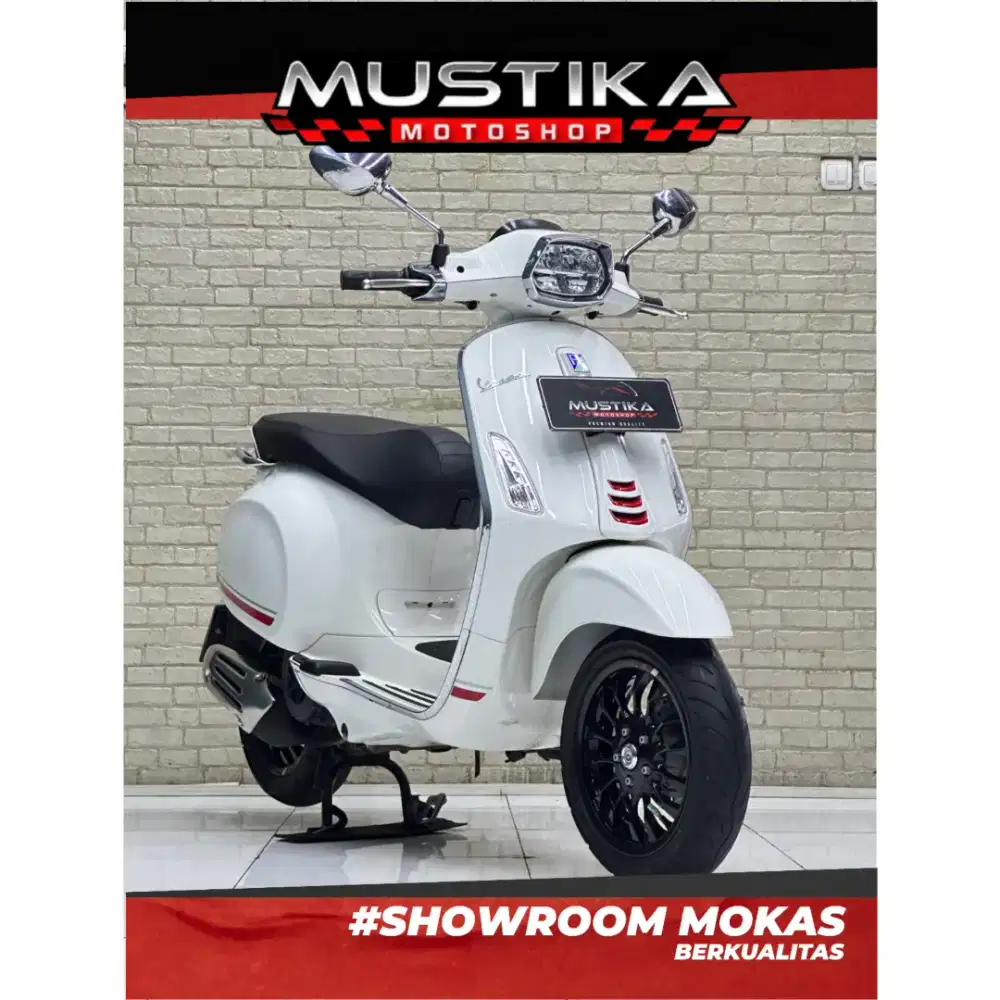 Odo 11rb Istimewa!!Vespa Sprint S 150cc ABS 2023 White Mulus-Mustika