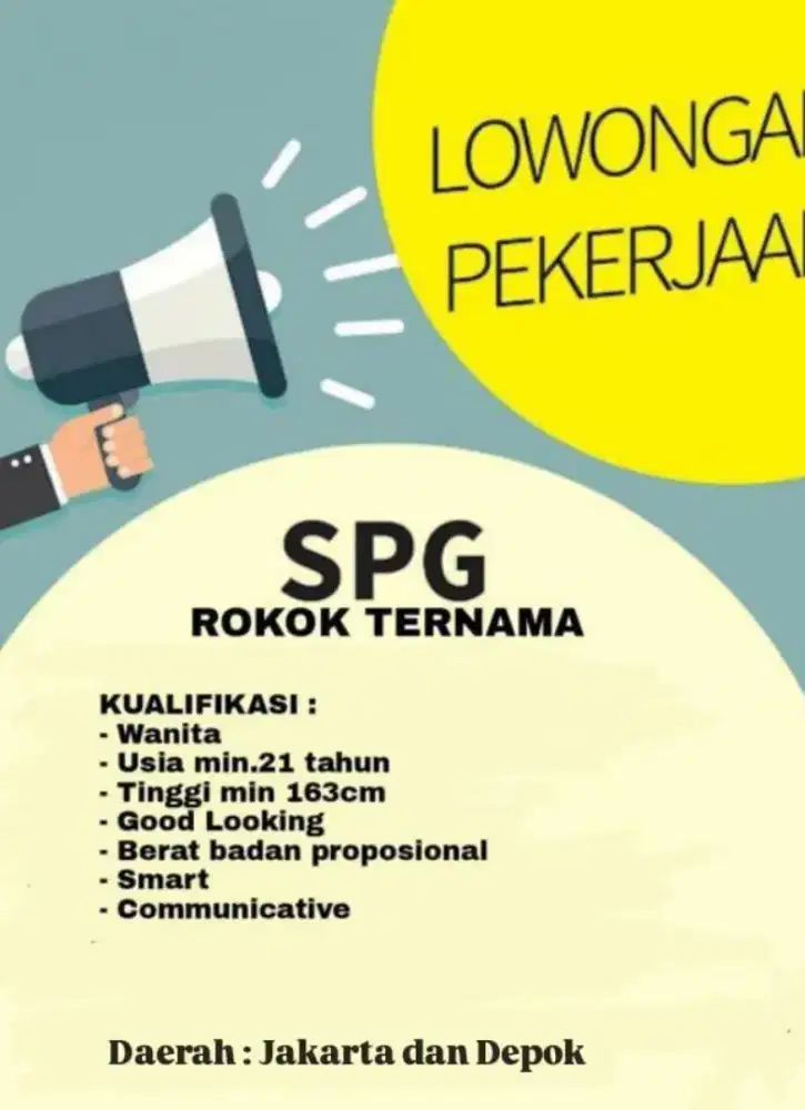 LOWONGAN SPG PENEMPATAN JAKARTA DEPOK
