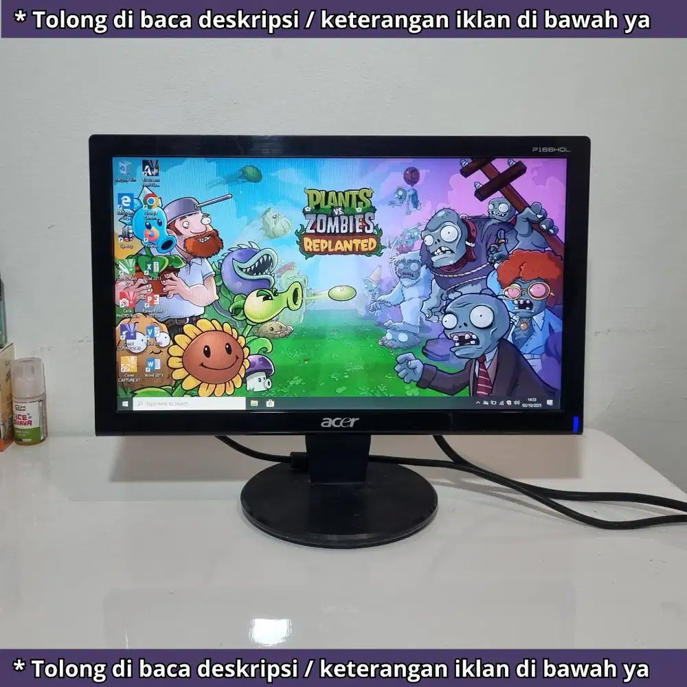 Led monitor acer 16inch normal siap pakai dan bergaransi