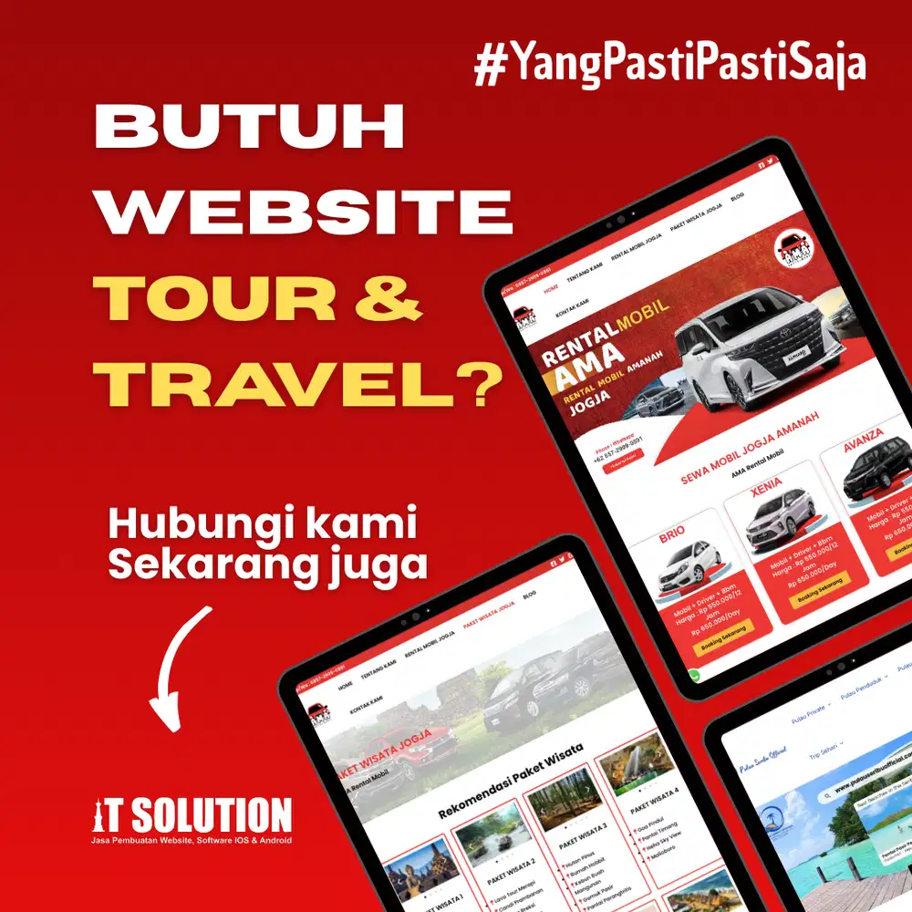 Jasa Pembuatan Website Tour & Travel Profesional