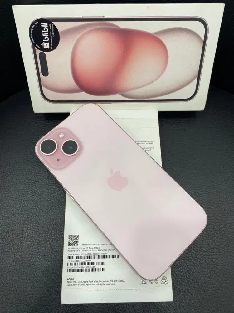Iphone 15 , Pink , 128GB Ibox