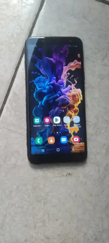 Samsung a6 RAM 3/32 pernah ganti lcd minus casing samping bazel