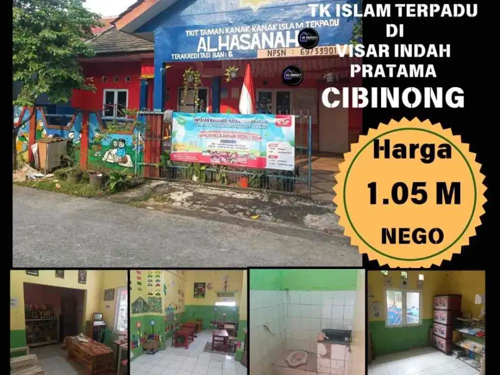 Dijual Sekolah TK Islam Terpadu di Perumahan Ramai