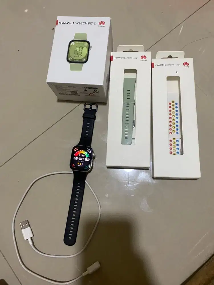 Dijual Huawei Watch Fit 3 Fullset free strap
