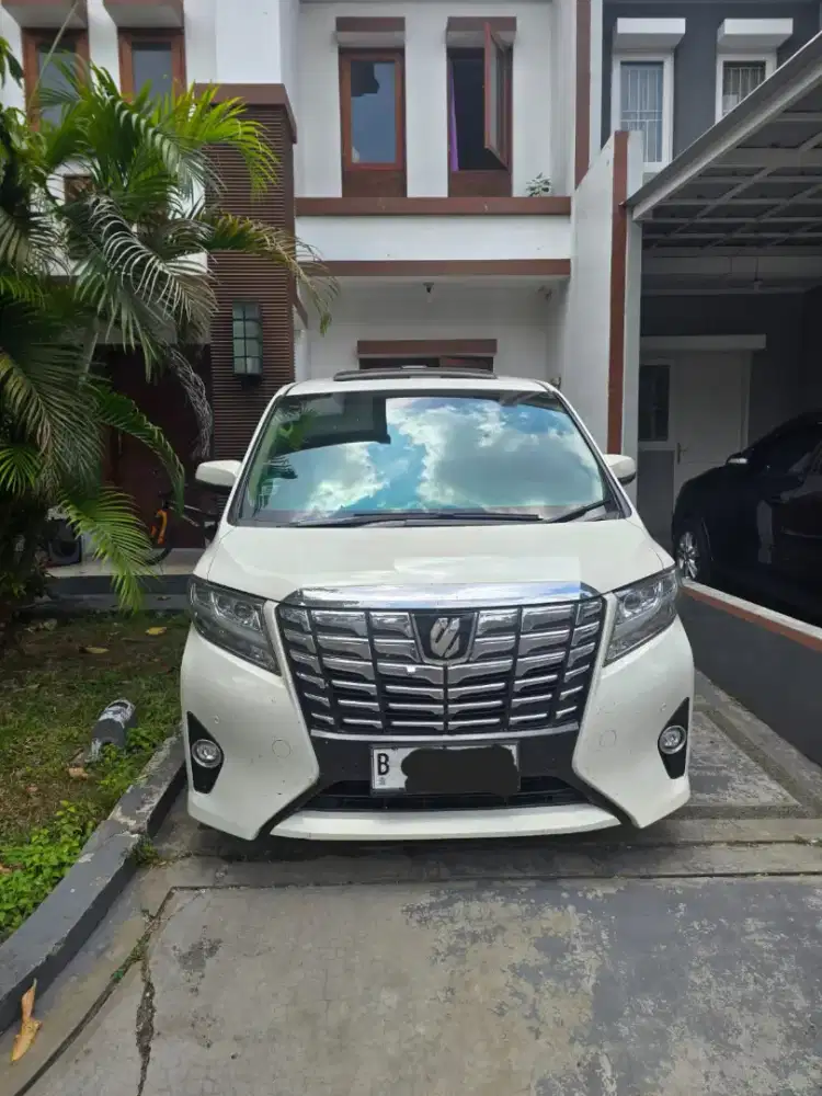 Jual cepat Alphard G 2015 KM 29 rb record