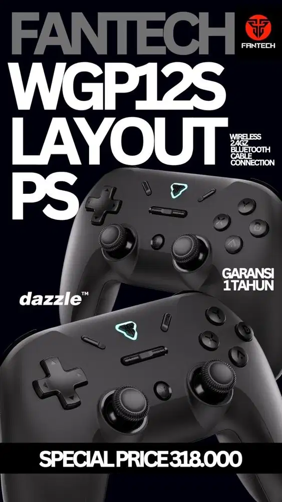 GAMEPAD FANTECH WGP12S GARANSI 1 TAHUN