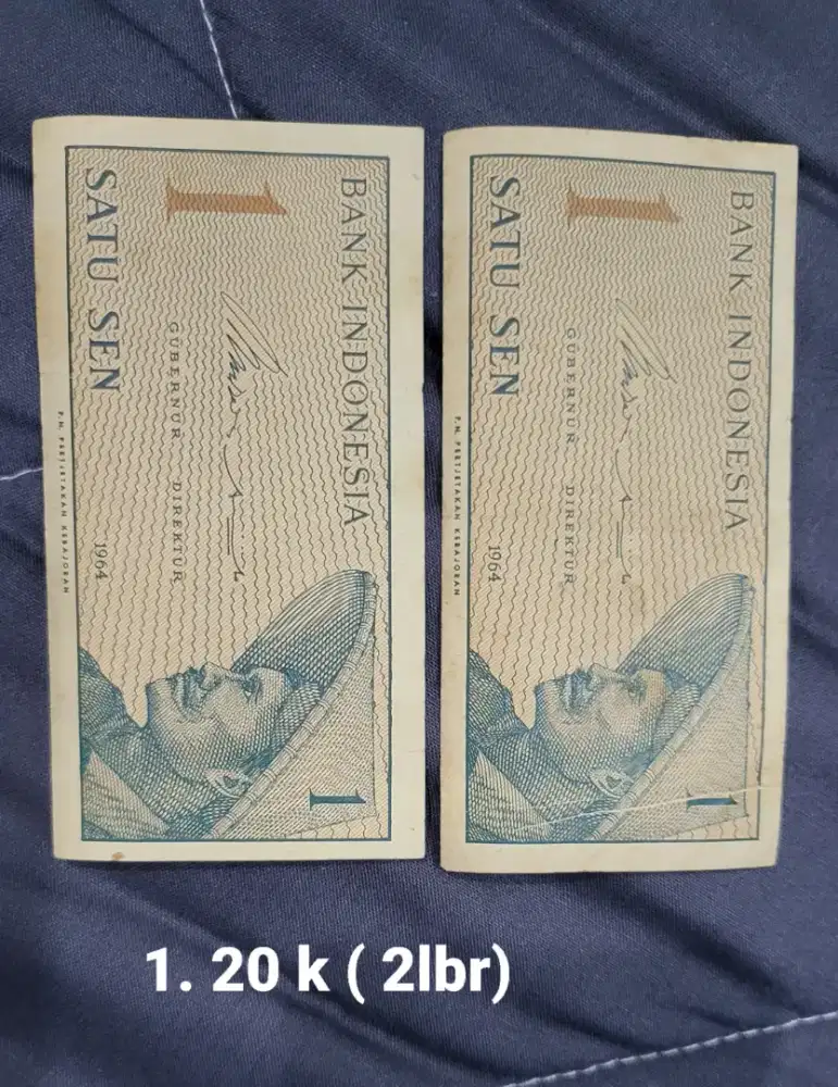 Dijual uang kertas (lama)