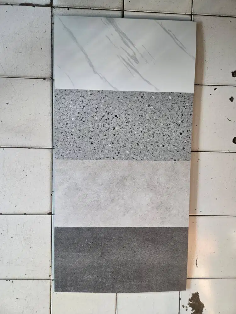 Lantai Vinyl Tile Motif Semen/Arni 2mm Motif Stone/Concrete & Terrazzo