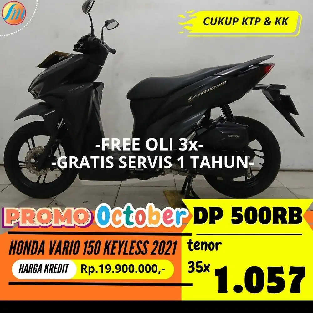 HONDA VARIO 150 KEYLESS 2021 KREDIT DP 500RIBU ANGSURAN TERJANGKAU