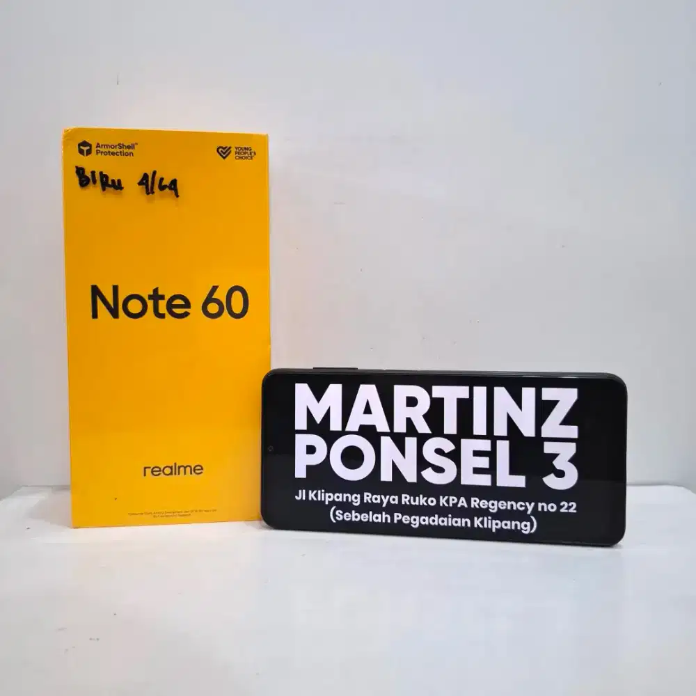 Realme Note 60 4/64 Garansi resmi 1 Tahun New