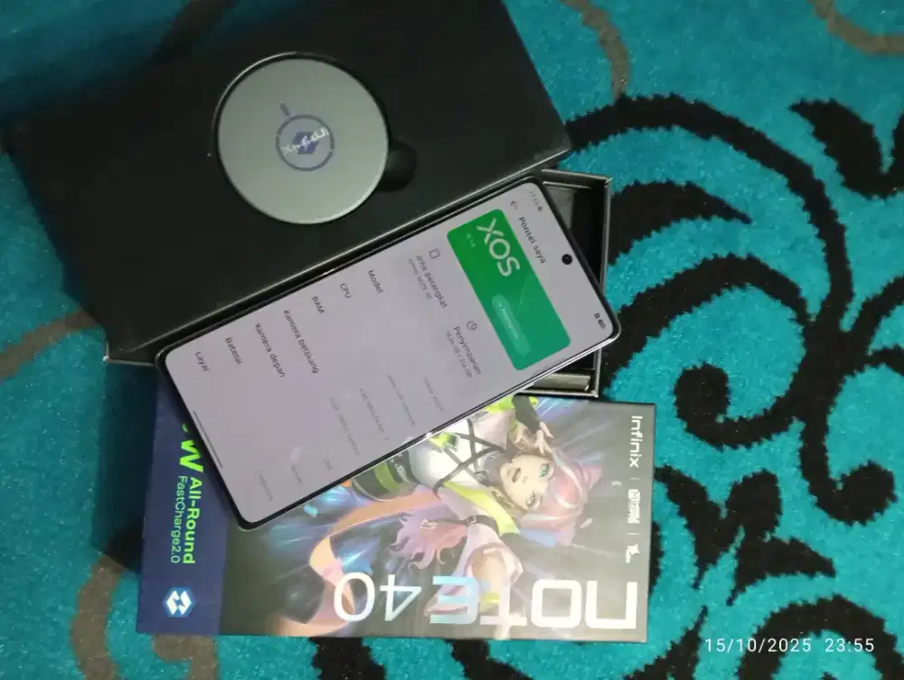 Infinix note 40 8/256 nominus segel bergaransi mulus 98%