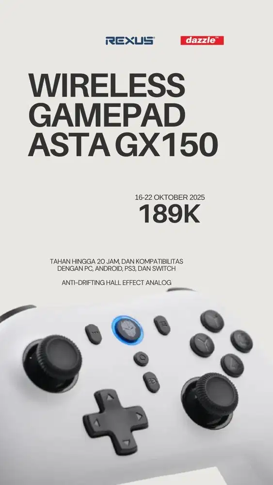 Rexus Pro Gaming Wireless Gamepad ASTA GX150