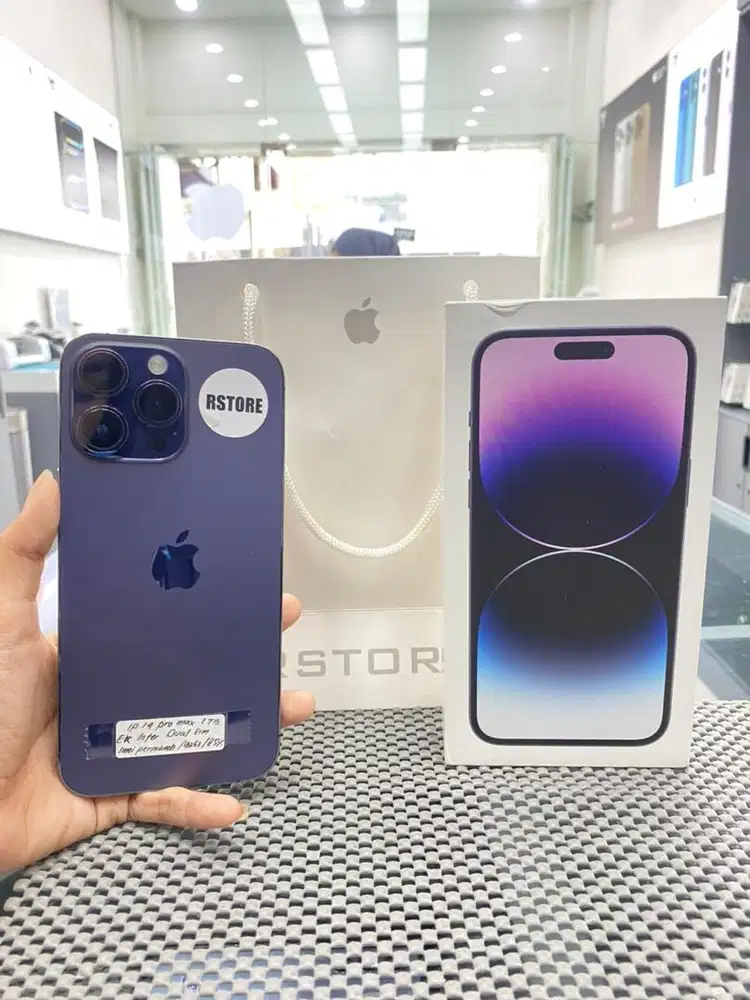 Iphone 14 pro max 1tb fullset, ex garansi internasional imei permanen