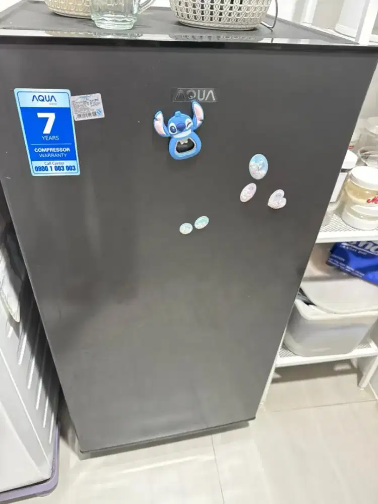 KULKAS MERK AQUA 1 PINTU JUAL MURAH NORMAL MAU GANTI