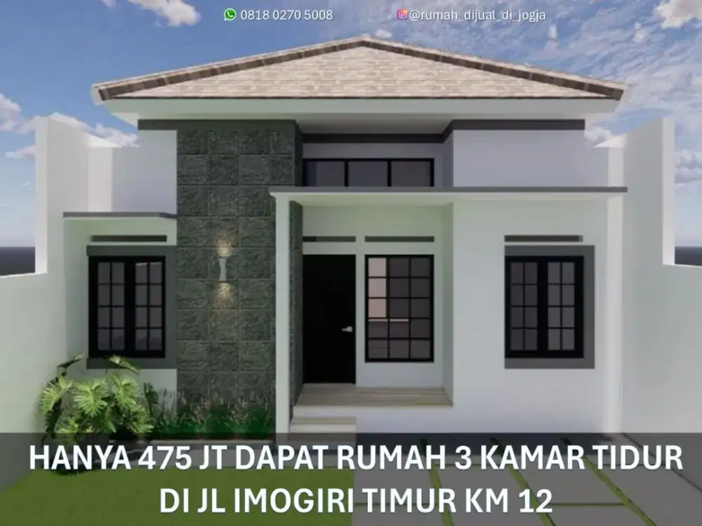 Rumah Dijual dekat RS Nur Hidayah di Jl Imogiri Timur KM 12 Proses Bangun