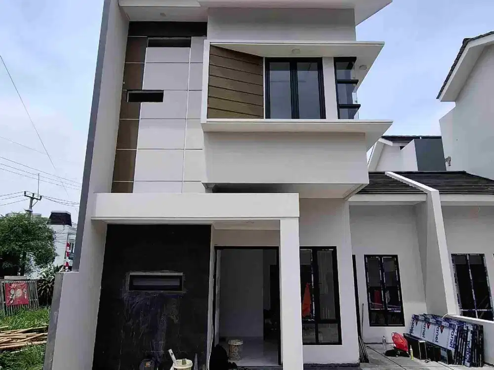 rumah 2 lantai ready stok desain modern 5 menit ke stasiun pondok Rajeg