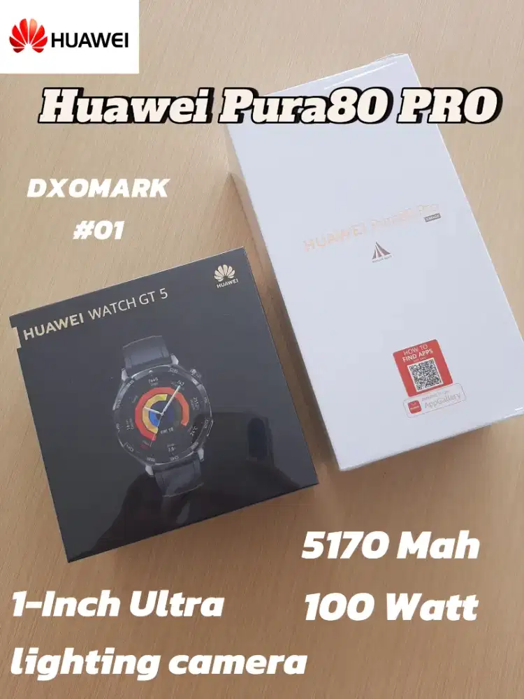 Huawei pura 80 pro free watch GT 5