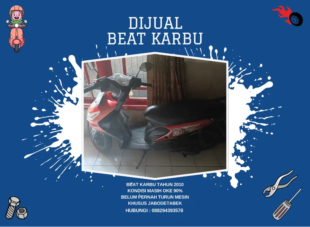 DIJUAL MOTOR BEAT KARBU 2010