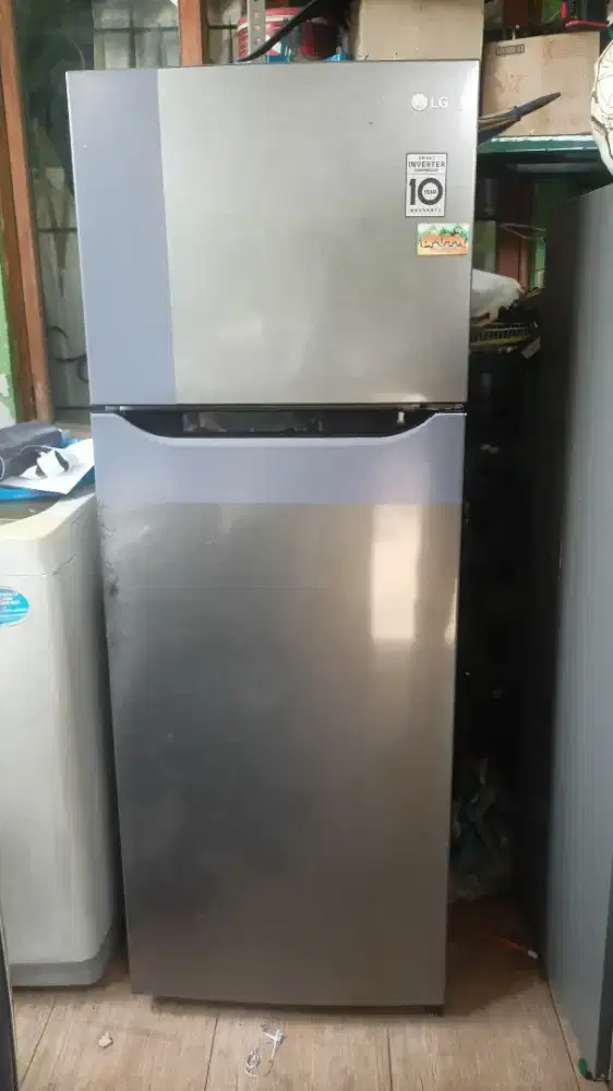 Kulkas lg inverter semi jumbo tinggi sawangan pasir putih