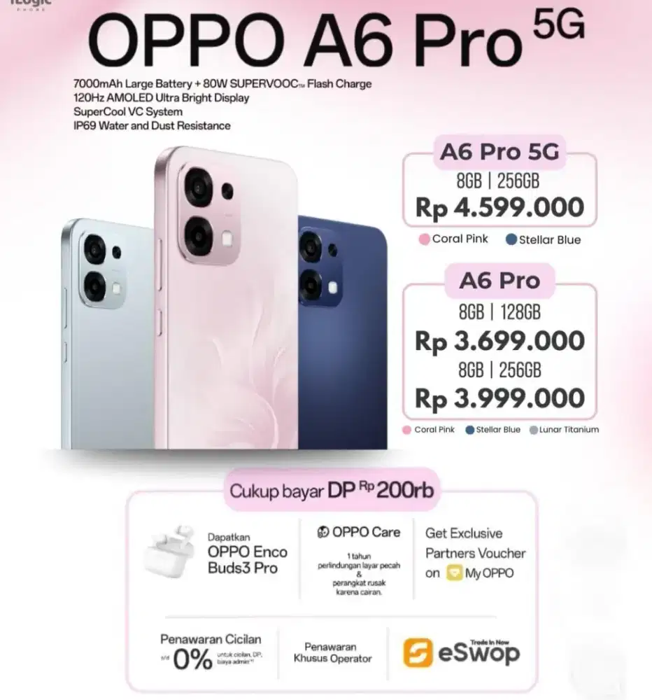 PROMO HP TERBARU|| OPPO A6 PRO SERIES|| BISA CICILAN KTP AJA||TANPA DP