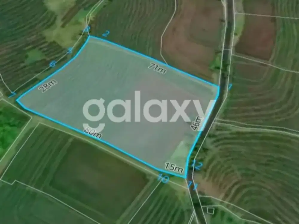 TANAH VIEW SAWAH TERASERING DI PESAGI PENEBEL TABANAN, BALI