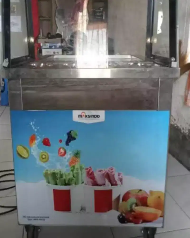 Jual mesin ice cream rool 3 sekaligus