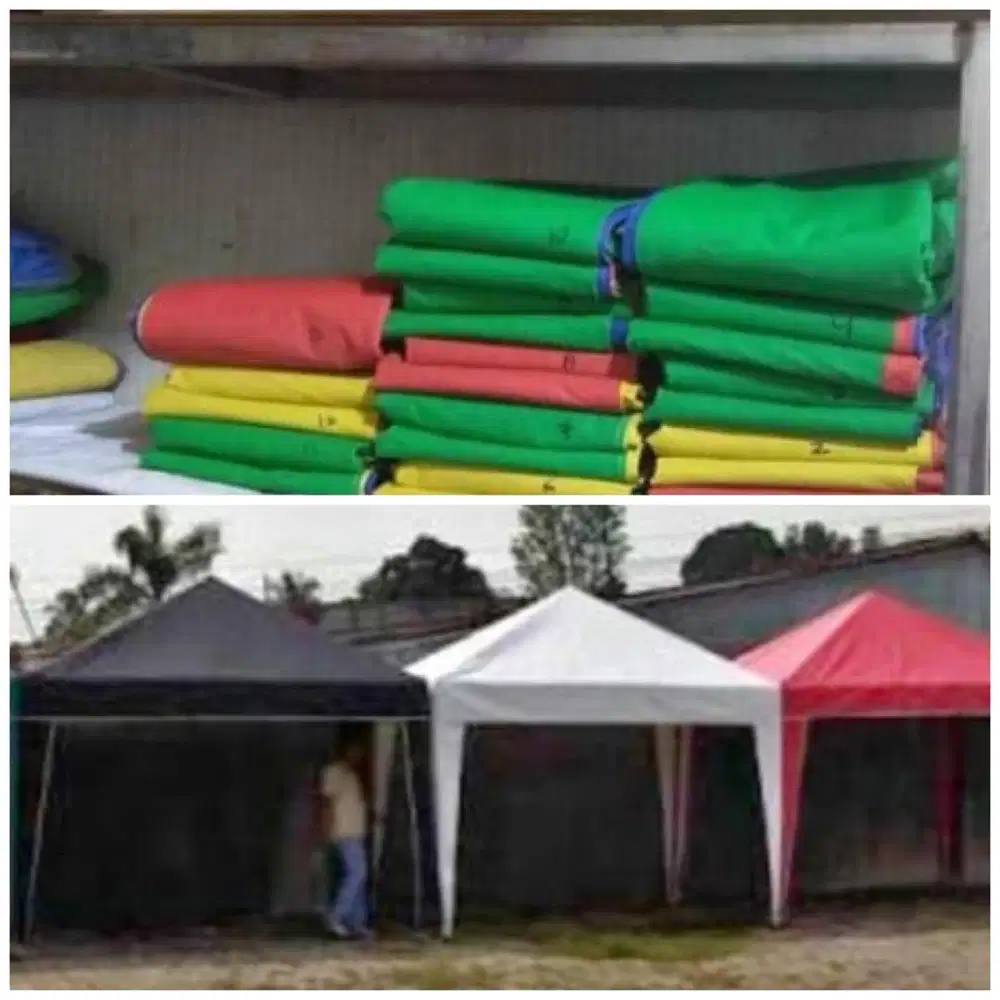 Kain terpal tenda kafe, tenda teratak, tenda kanopi kain