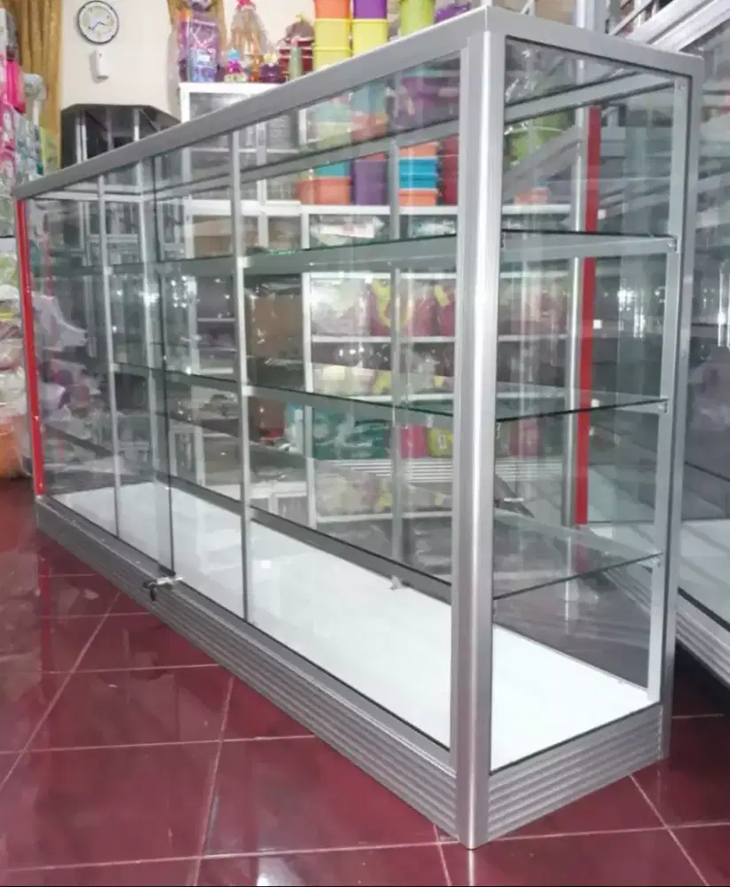 Di Jual Etalase 2M Perlengkapan Usaha || Kaca full 5mm