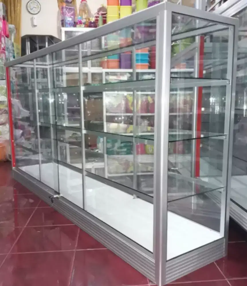 Di jual Etalase 2M Untuk Usaha || Kaca full 5mm