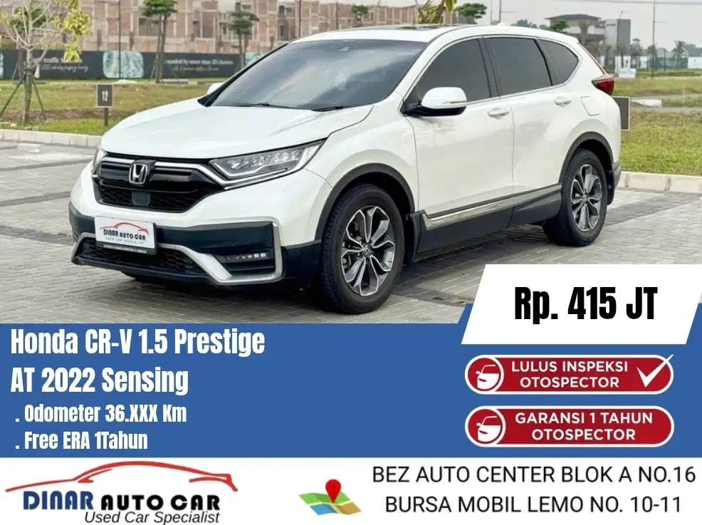 CRV Turbo Prestige Sensing 2022 Matic Km 36Rb Warenty 1Th *Dinar Auto*