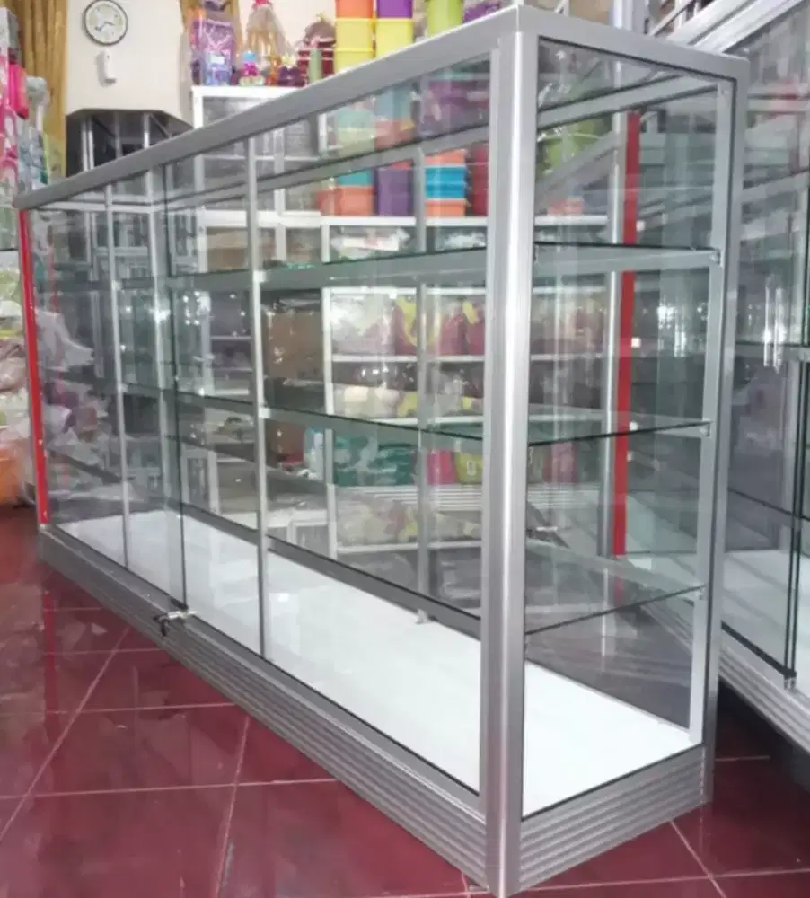 Di jual Etalase 2M Siap Kirim || Kaca full 5mm