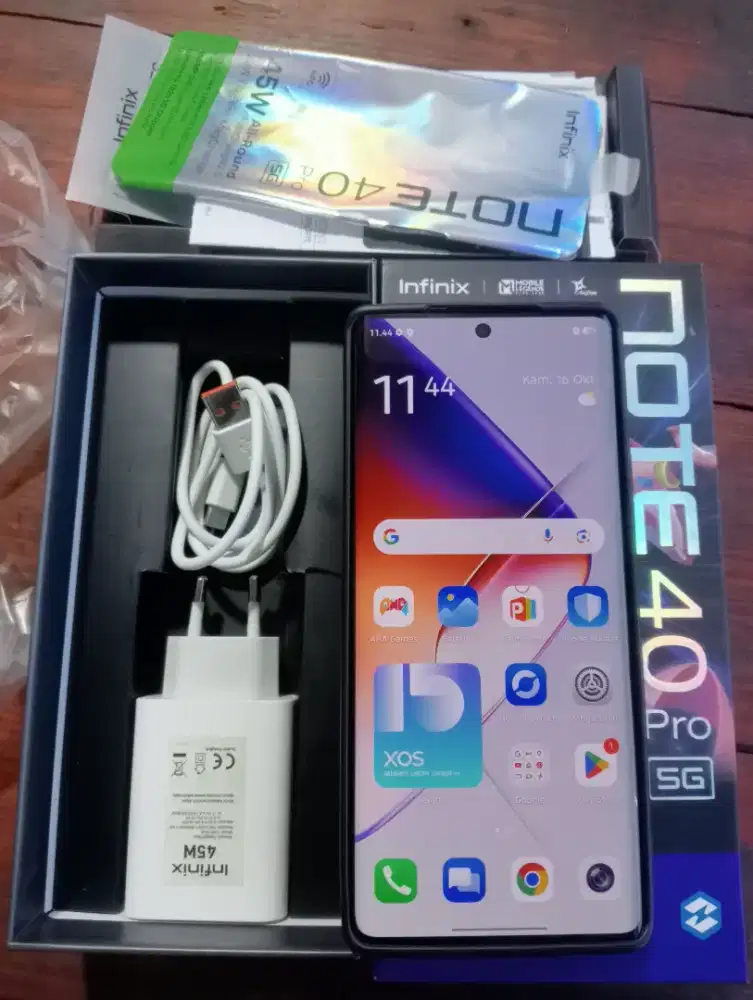Infinix note 40 pro 5G ram 8/256 fulset