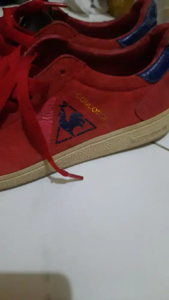 Sepatu sneakers le coq sportif leather vintage 43
