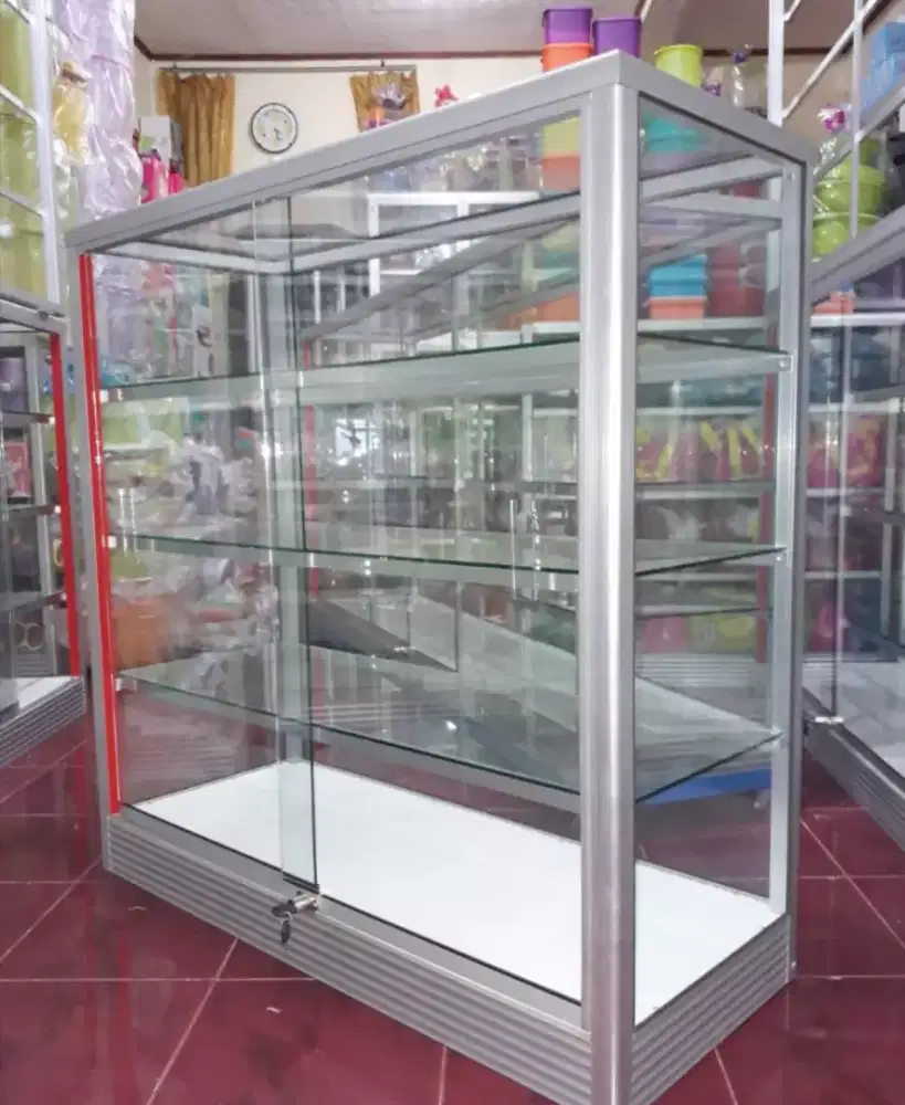 Etalase Panjang 1Mx1M Buat Perlengkapan Usaha