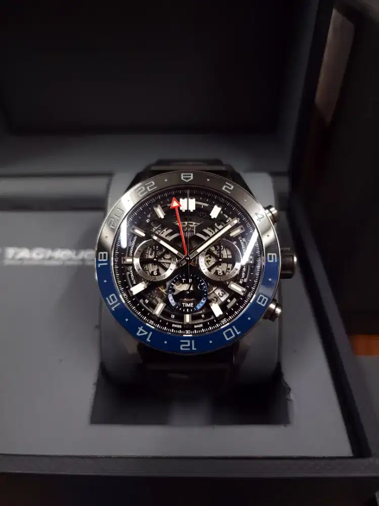 Tag Heuer Carrera Skeleton Twin-time Batman Heuer02 LNIB2022