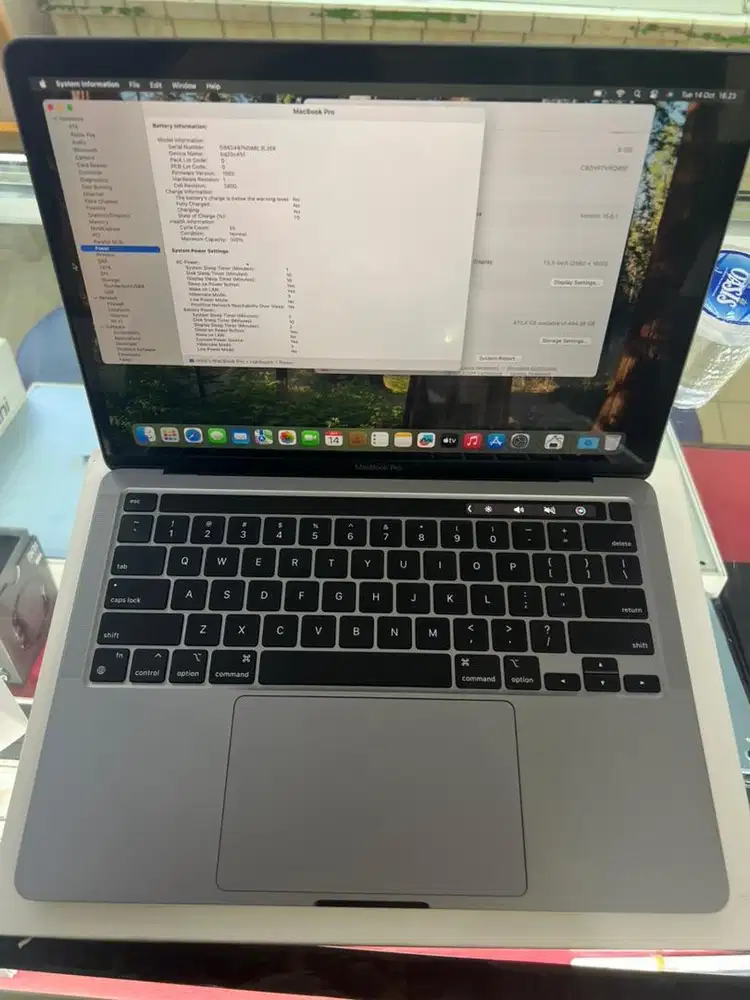 Macbook pro m1 13 inch 8 ssd 512 bh 100 like new ex ibox