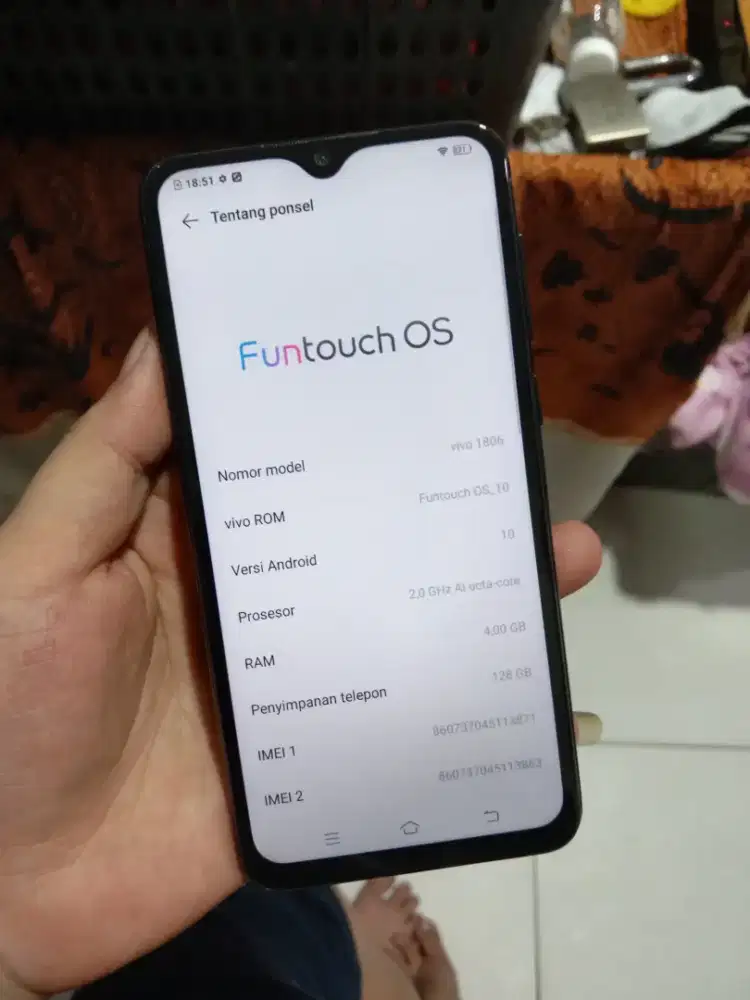 Vivo V11 4/128Gb Mulussss no minus no kendala Hp+Chasan