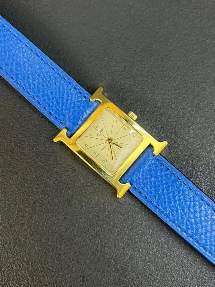 Hermes H hour gold plated