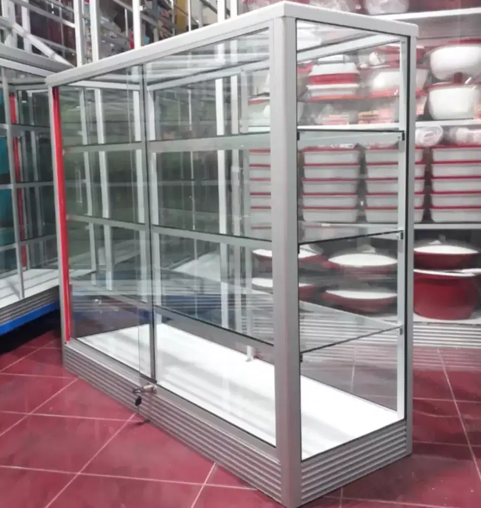 Etalase Kaca & Aluminium 1,2Mx1M