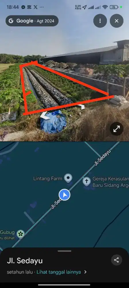 JUAL MURAH TANAH SHM PINGGIR JALAN ASPAL