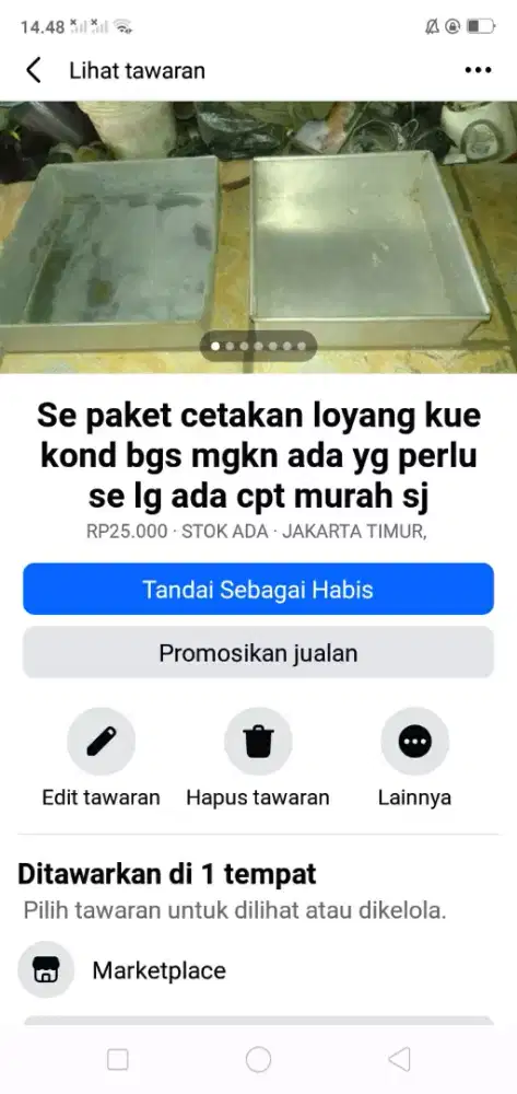 Se SG loyang kue serba guna kond bgs mgkn ada yg perlu murah sj cpt