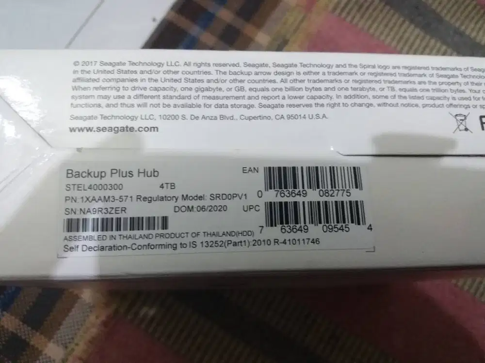 Seagate 4Tb BARU