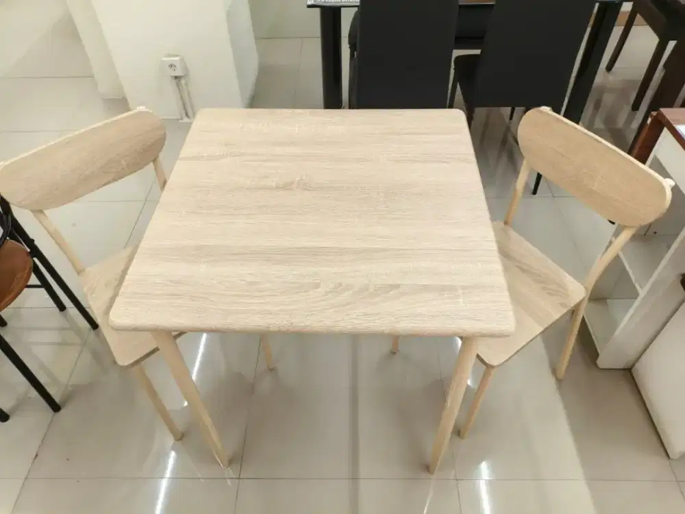Meja makan set 2 kursi