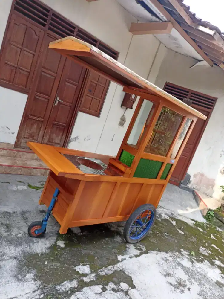 Gerobak Angkringan Bakso Mie Ayam PeceL Bubur Sate Martabak Ronde dlL