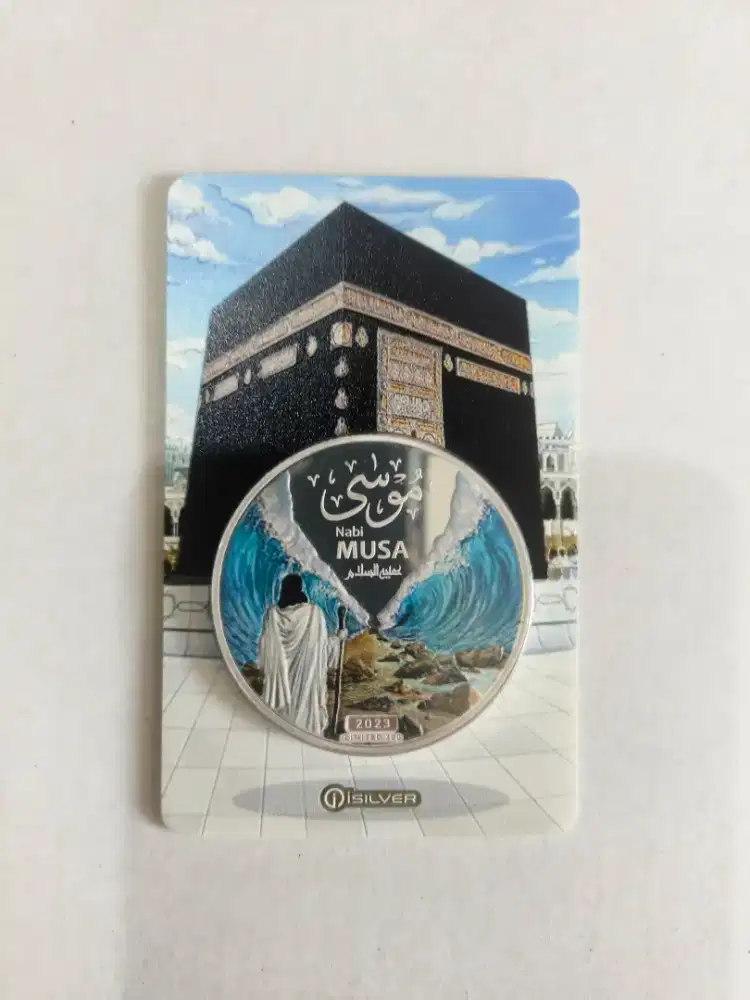 Koin perak 1oz isilver nabi musa color