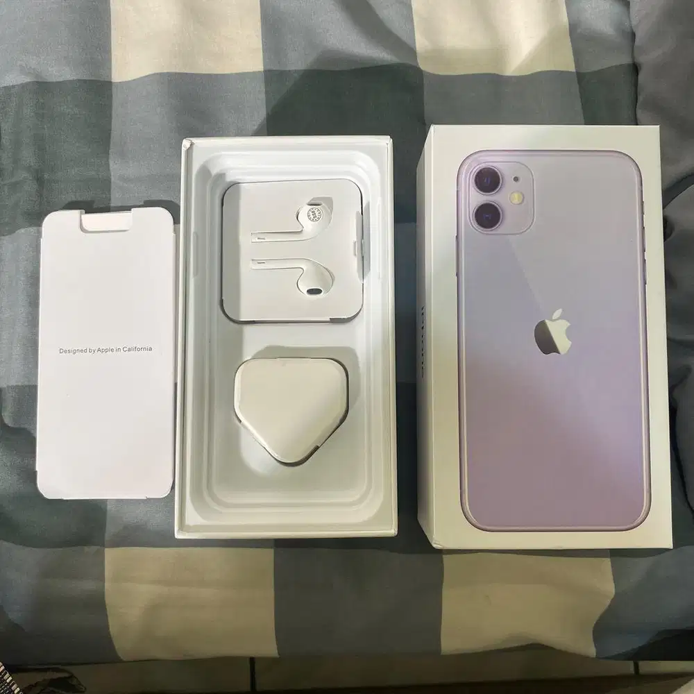 Iphone 11 64GB Purple BeaCukai Mulus