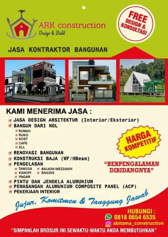 Jasa bangun dan renovasi rumah