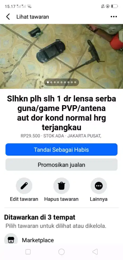 Slhkn plh slh 1 dr lensa/game PVP/antena aut dor kond bgs hrg murah sj