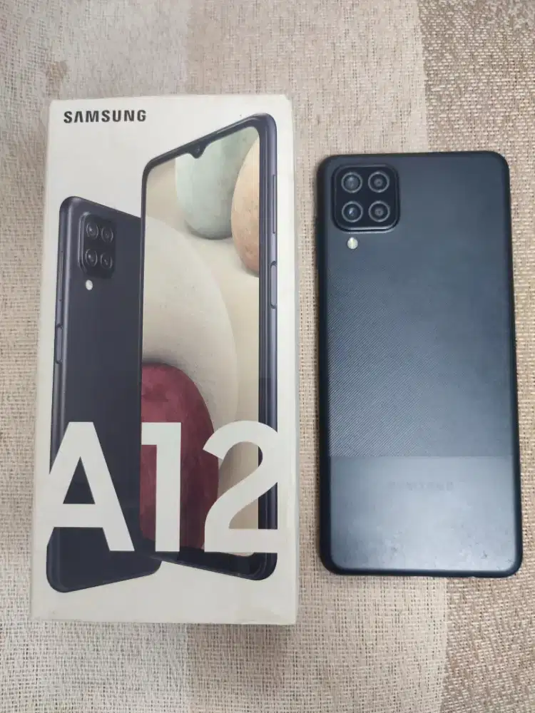 Samsung A12 4/128gb Second Bergaransi Bisa TT