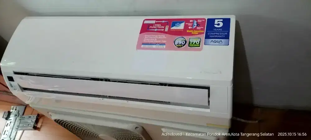 Jual AC Aqua 1/2 PK plus pasng | 360watt
